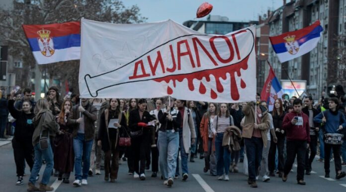 studenti blokada šetnja ns
