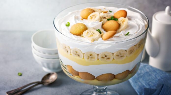 Banana puding kolač Banana puding kolač
